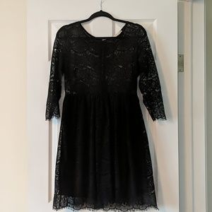 Black lace dress